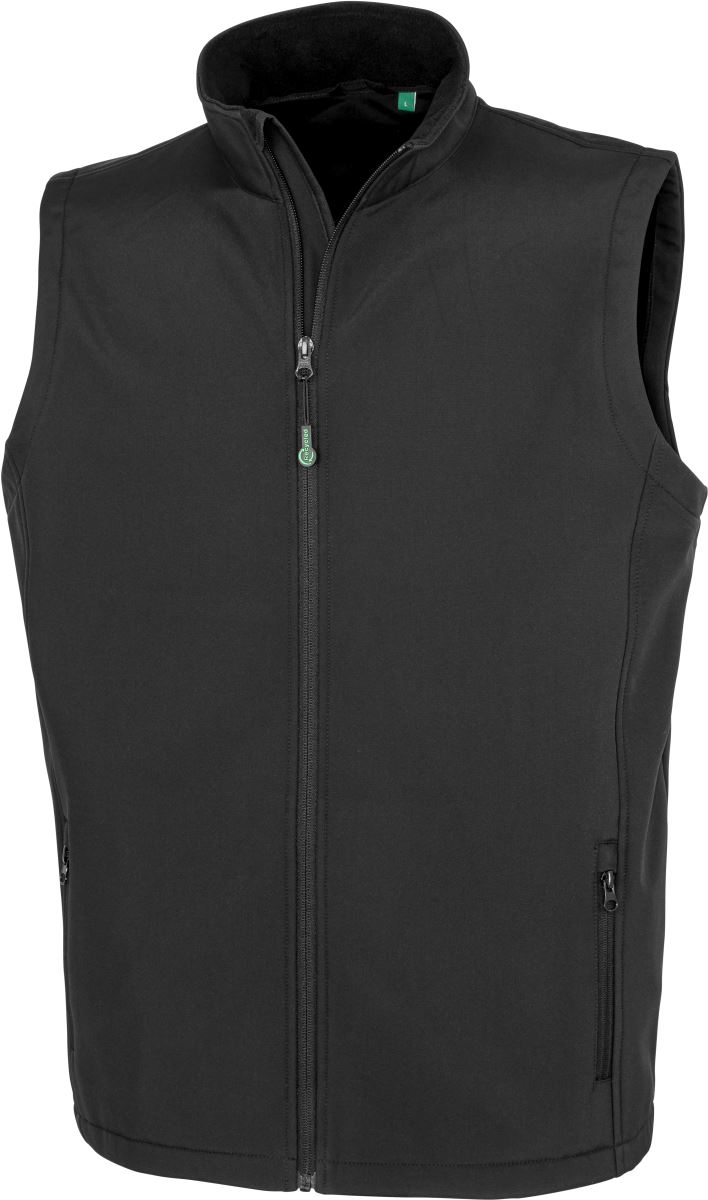 Levně Pánská 2-vrstvá softshellová vesta "Printable" - black