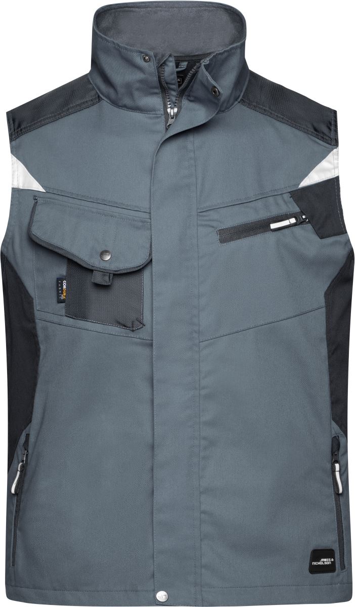 Pracovní vesta - Strong - carbon/black