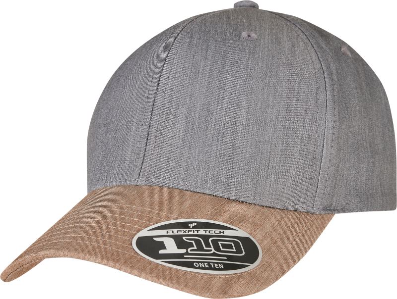 Levně 6 panelová síťovaná kšiltovka - grey/khaki
