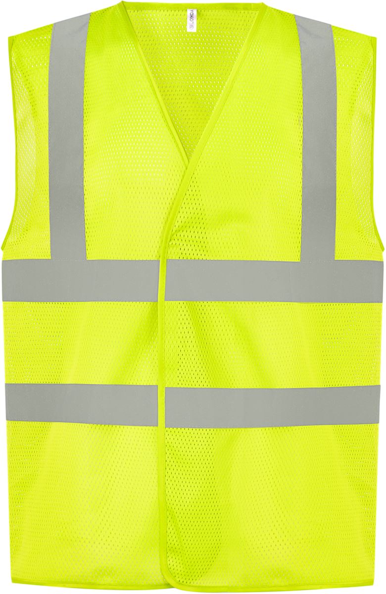 Hi-Vis síťovaná bezpečnostní vesta - hi vis yellow