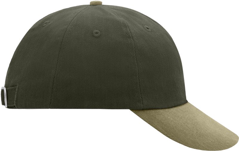 Levně 6 panelová raver kšiltovka - olive/beige