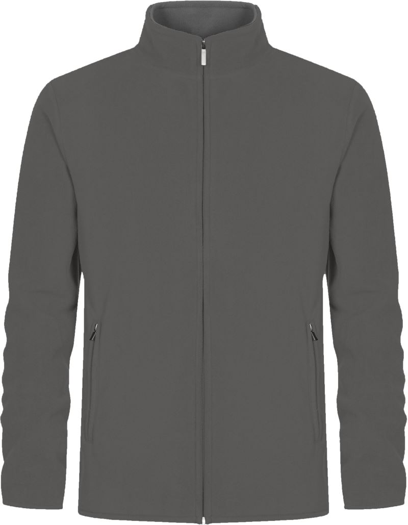 Levně Pánská dvojitá fleecová bunda - steel grey