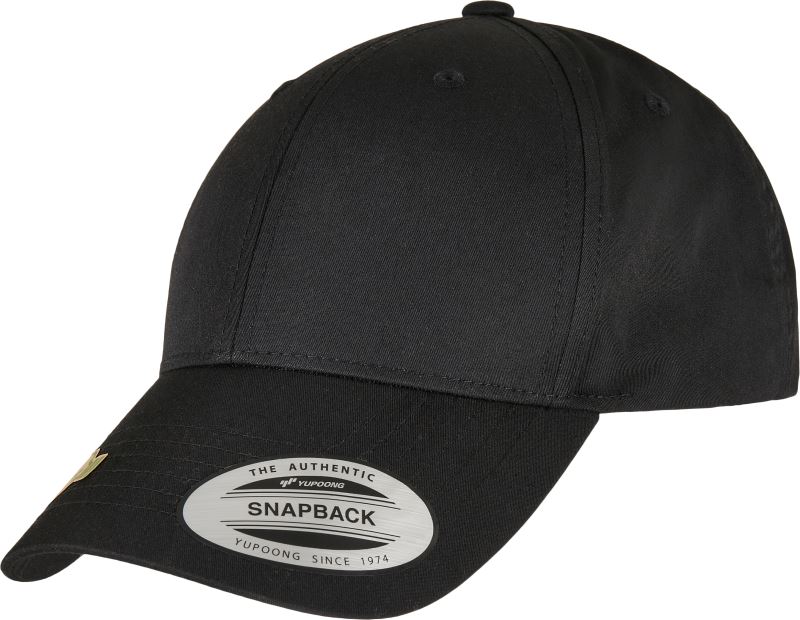 Levně 6 panelová Snapback kšiltovka "Recycled" - black