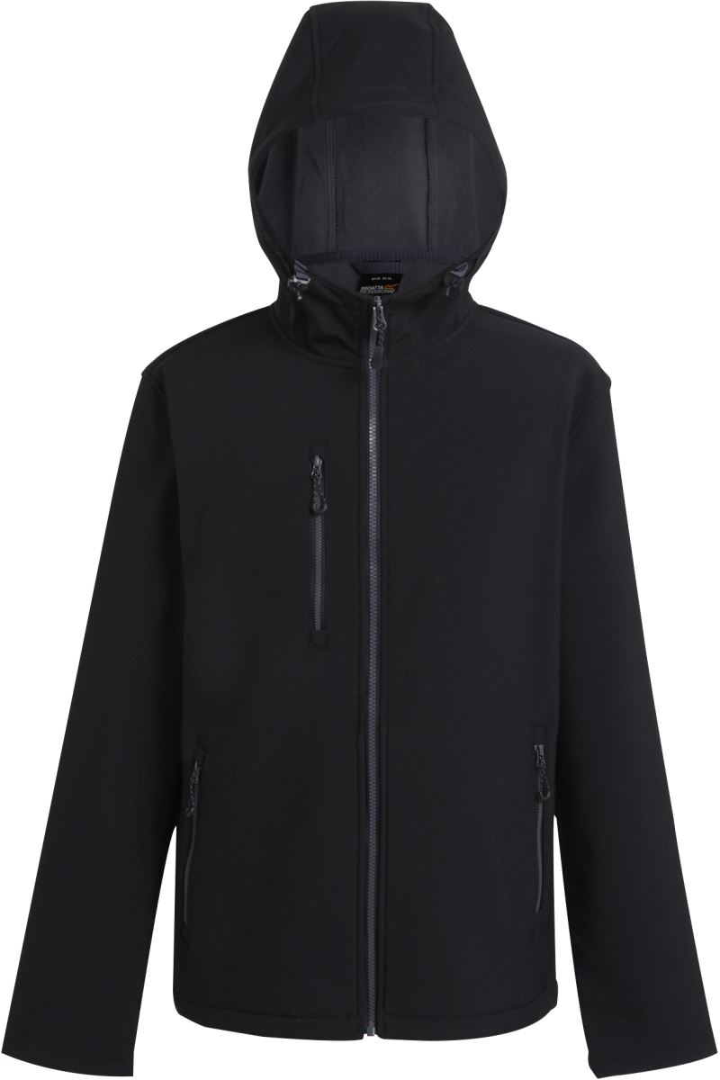 Levně 2-vrstvá softshellová bunda "Navigate" - black/seal grey
