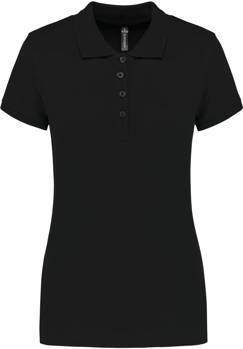 Dámské piqué polo - black