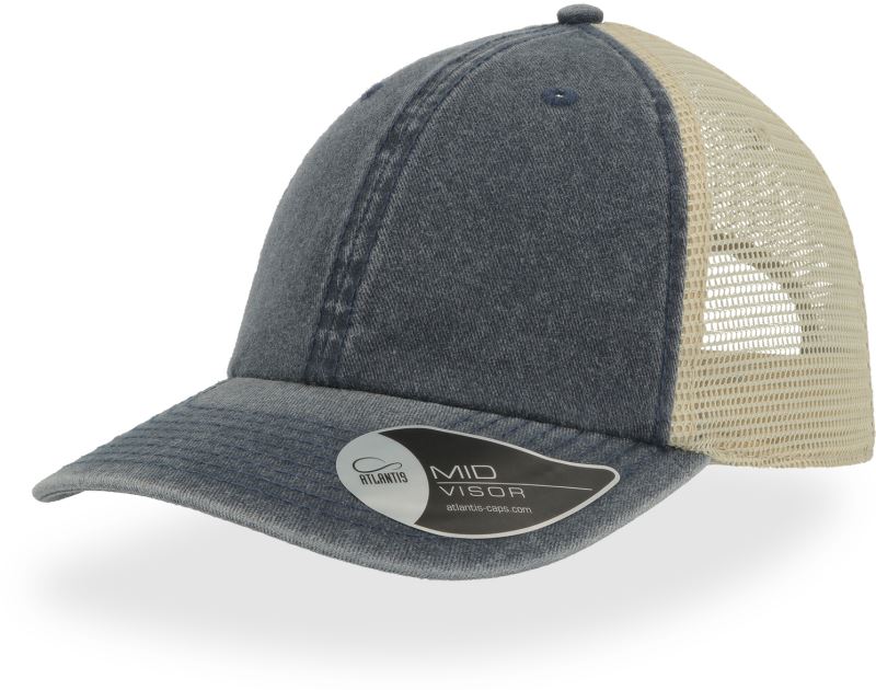 Levně 6 panelová Trucker kšiltovka - navy