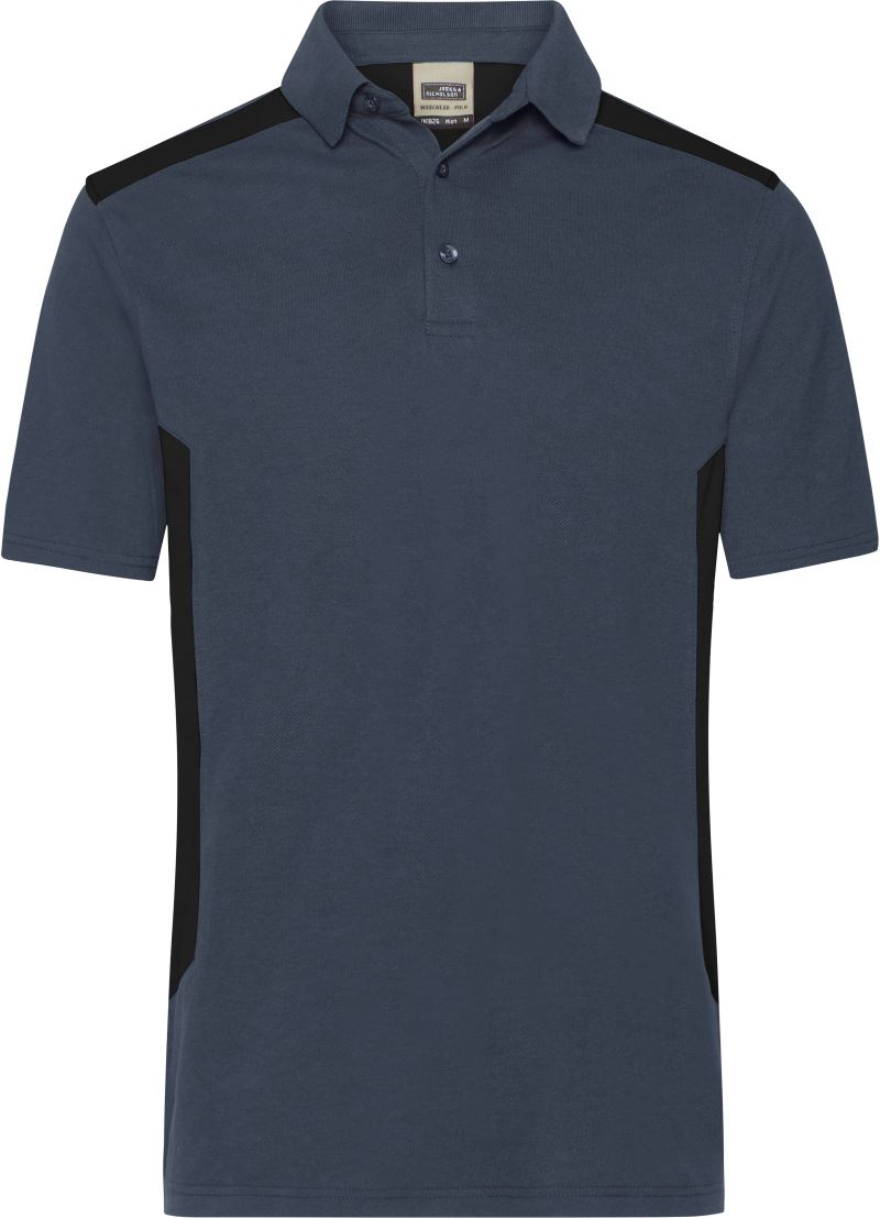 Levně Pánské pracovní piqué polo "Strong" - carbon/black