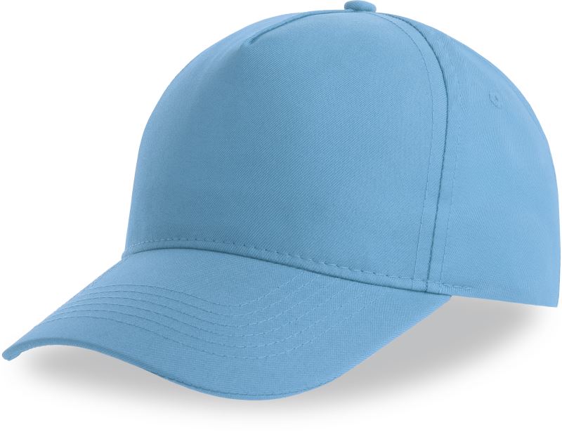 Levně 5 panelová baseballová kšiltovka - light blue