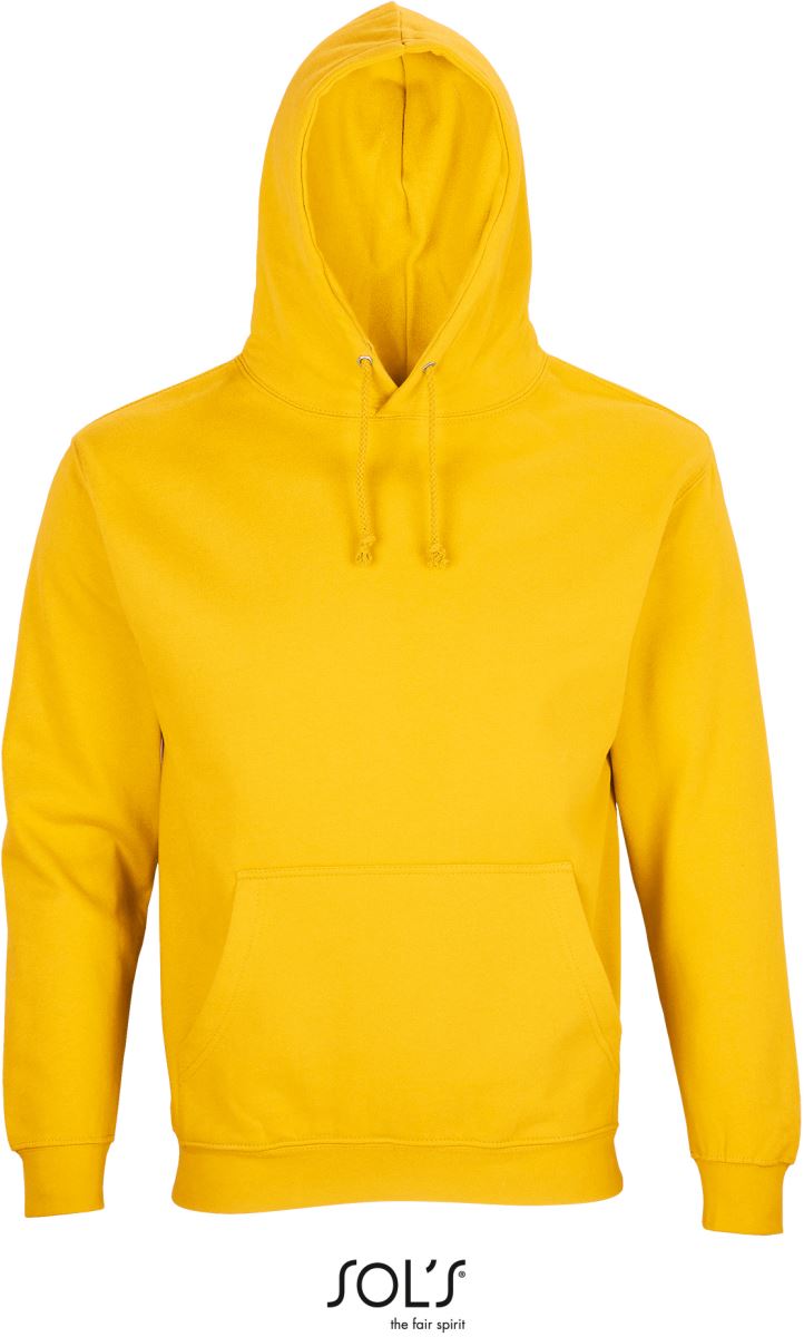 Levně Unisex mikina s kapucí - gold