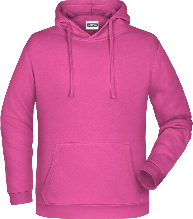 Levně Pánská mikina s kapucí - pink