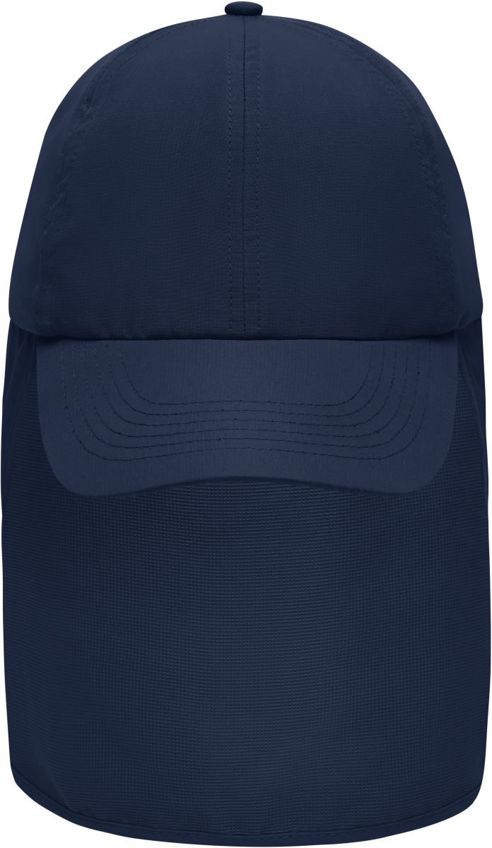 Levně 6 panelová kšiltovka s ochranou krku - navy