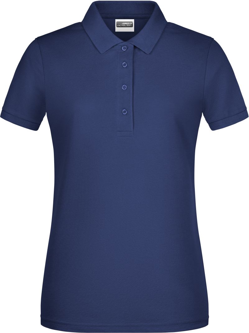 Dámské piqué polo z bio bavlny - navy