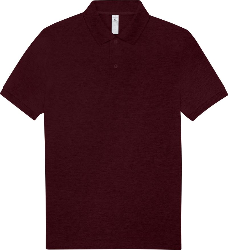 Levně Piqué polo z těžké bavlny - heather burgundy