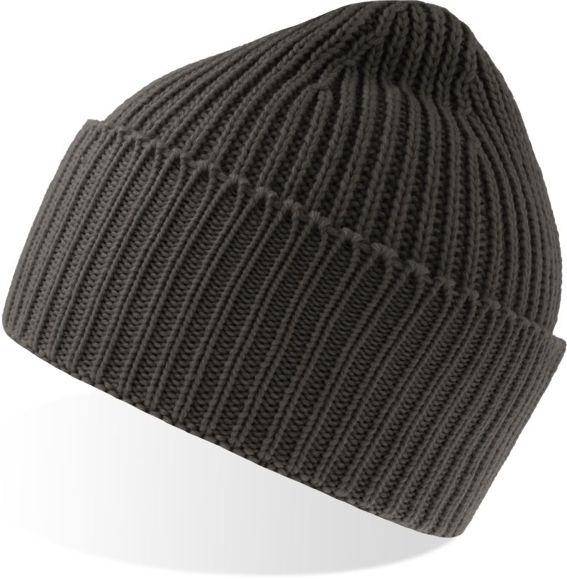 Levně Pletená čepice "Oak" - dark grey melange