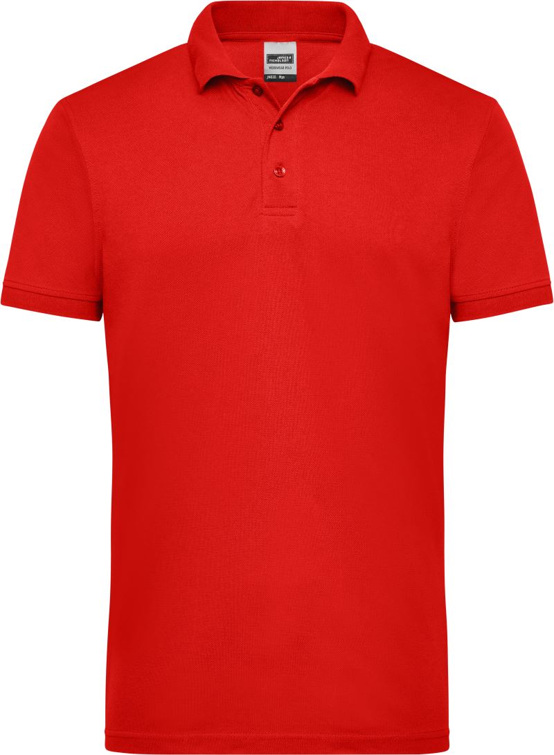 Levně Pánské pracovní piqué polo - red