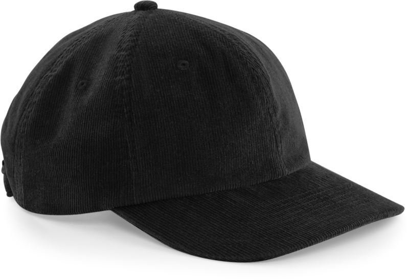 Levně 6 panelová kšiltovka "Heritage Cord Cap" - black