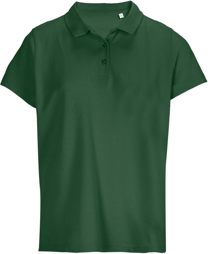 Levně Dámské piqué polo - bottle green