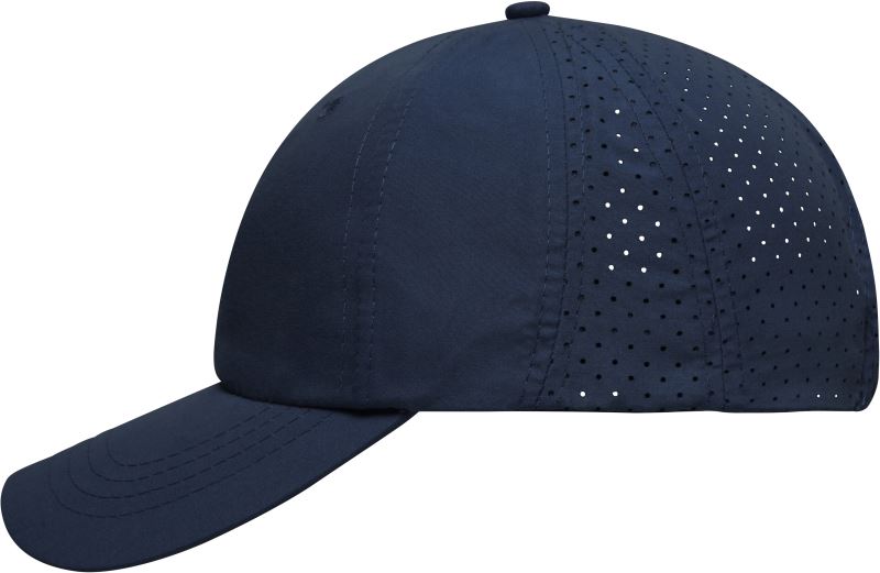 Levně 8 panelová kšiltovka s laserem řezanou zadní částí - navy