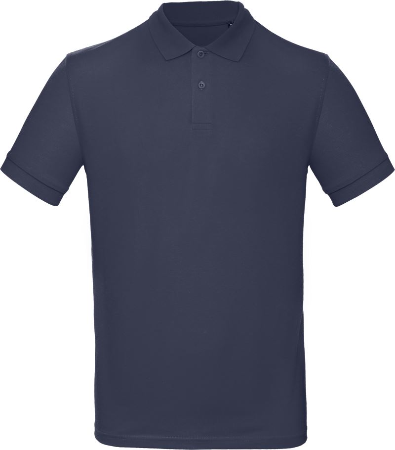 Levně Pánské piqué polo z bio bavlny - navy blue