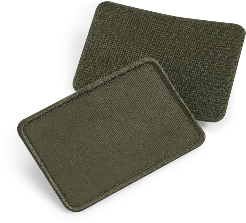 Levně bavlněná odnímatelná nášivka - military green