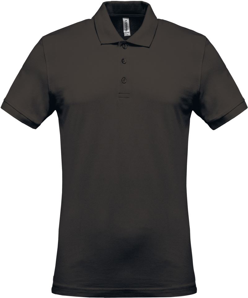 Pánské piqué polo - dark grey