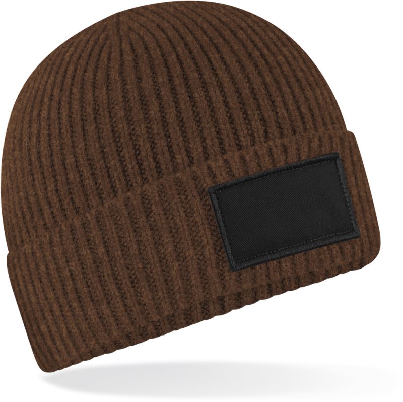 Levně Čepice Patch "Fashion" - walnut/black