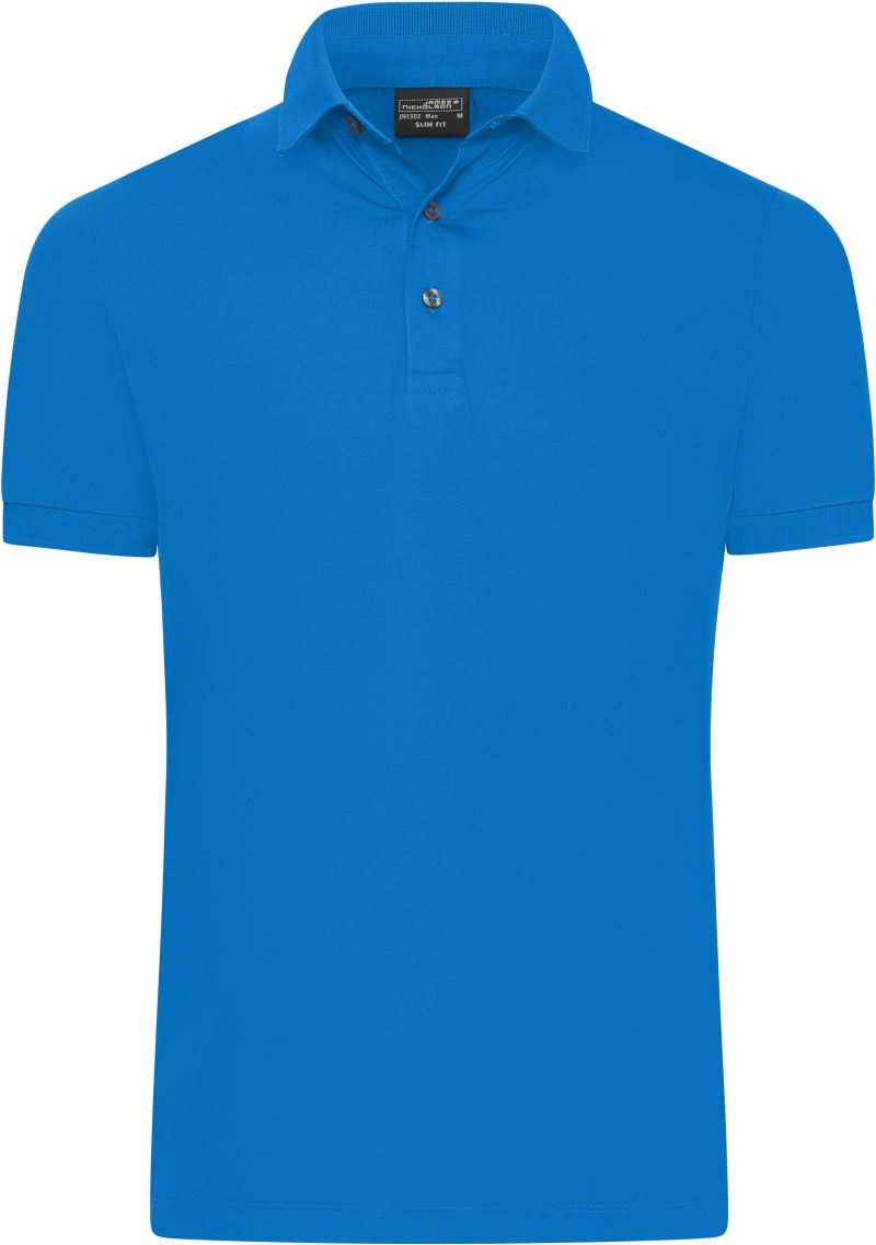 Levně Pánské Slim Fit žerzejové polo - riviera