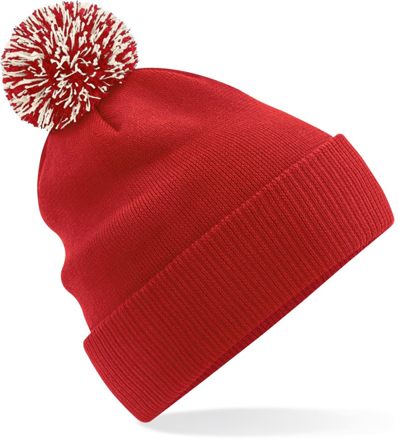 Levně Dětská pletená čepice "Snowstar®" - bright red/off white