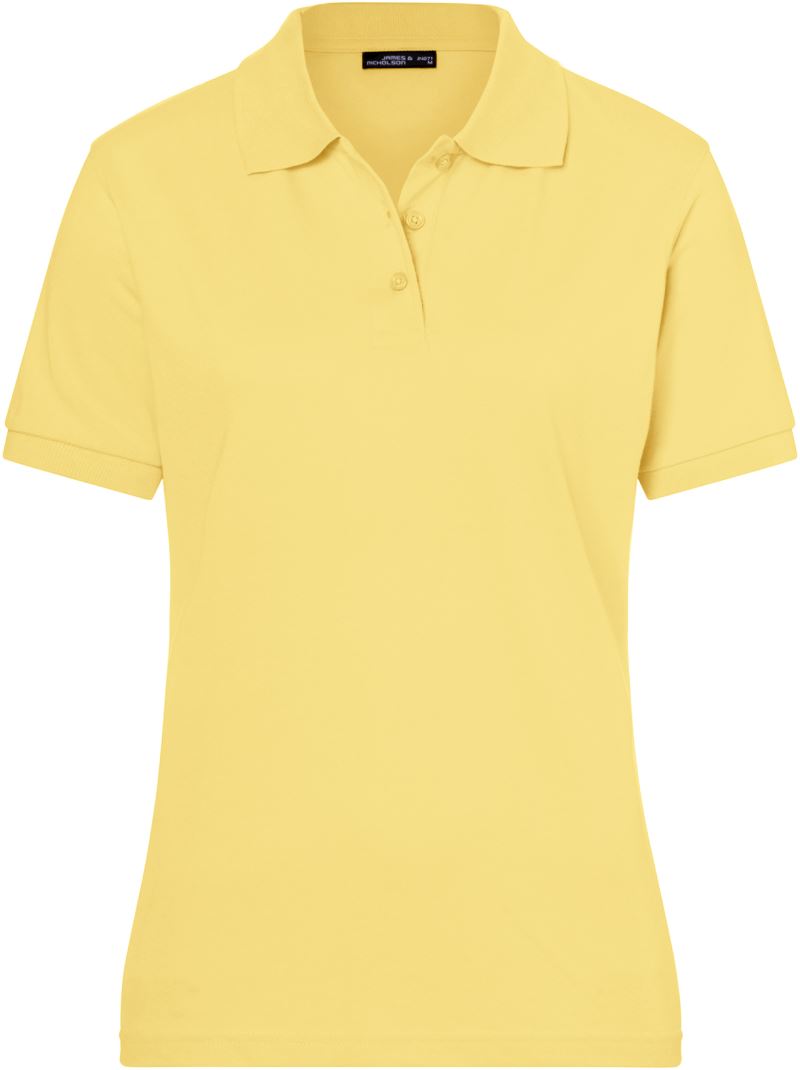 Levně Dámské piqué polo - light yellow