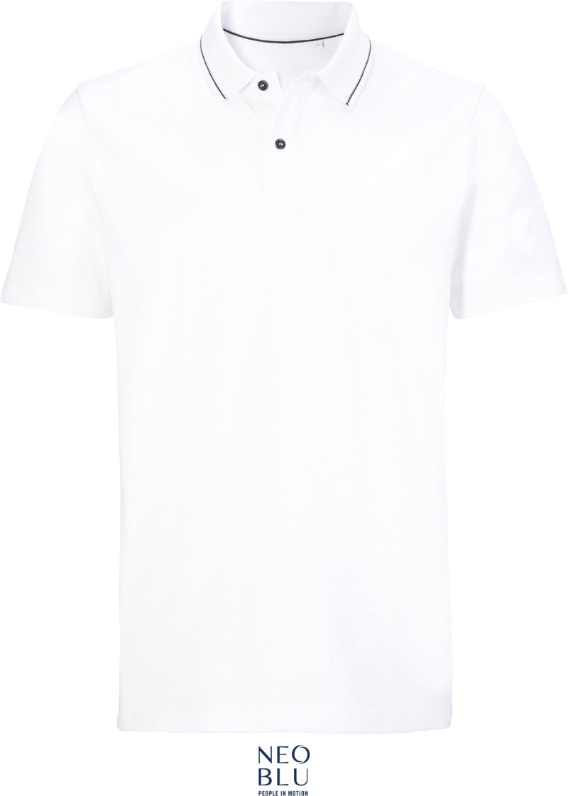 Levně Unisex piqué polo z těžké bavlny - optic white