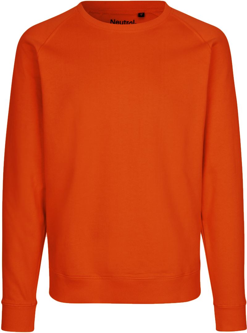 Levně Unisex raglánová mikina z bio bavlny - orange