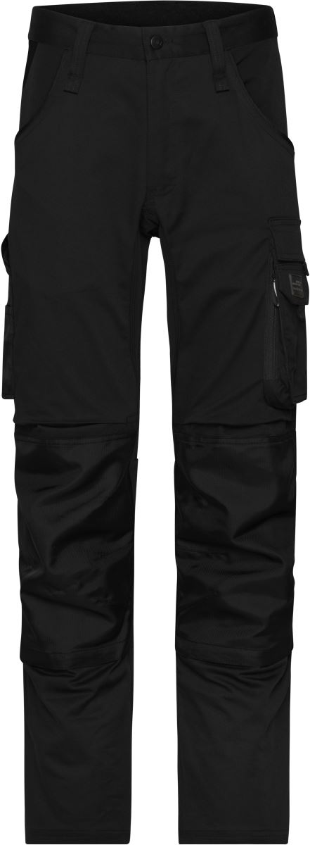 Levně Pracovní strečové kalhoty "Slim Line" - black/black