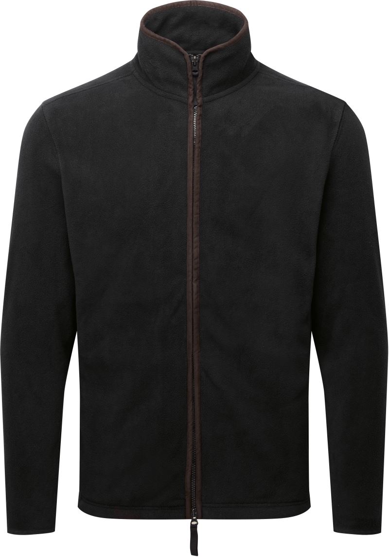 Levně Pánská fleecová bunda „Artisan“ - black/brown