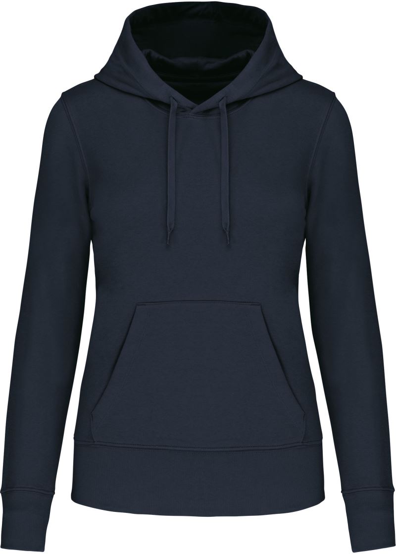 Levně Dámská eco-friendly mikina s kapucí - navy