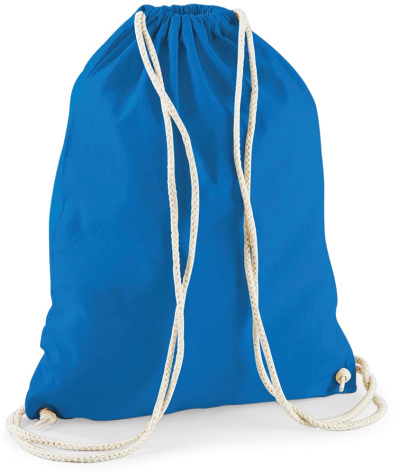 Levně Bavlněný vak na záda - sapphire blue