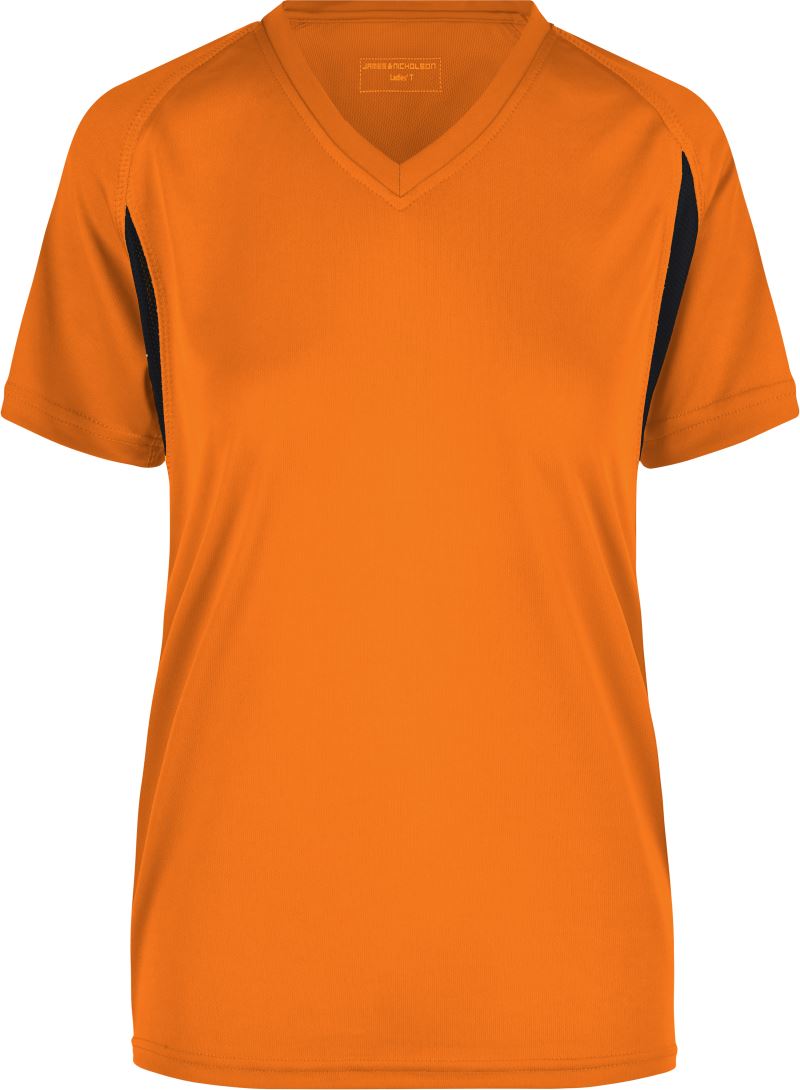 Levně Dámské běžecké tričko - orange/black