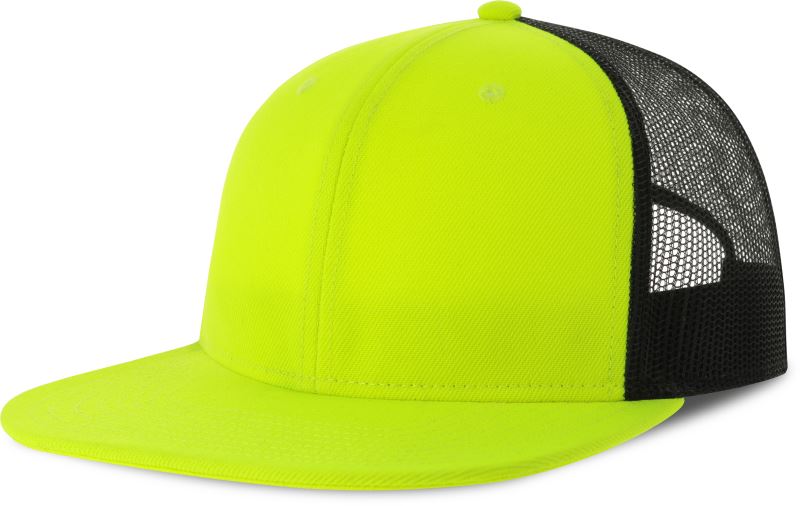 Levně 6 panelová Trucker kšiltovka - yellow/black