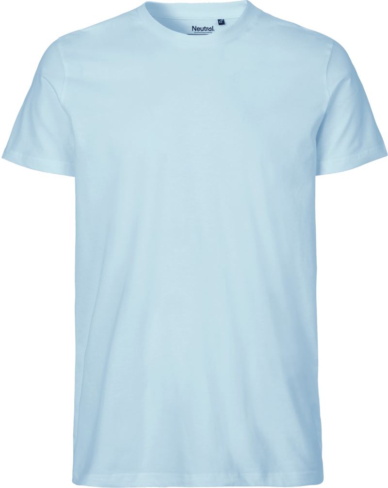 Levně Pánské tričko z bio bavlny - light blue