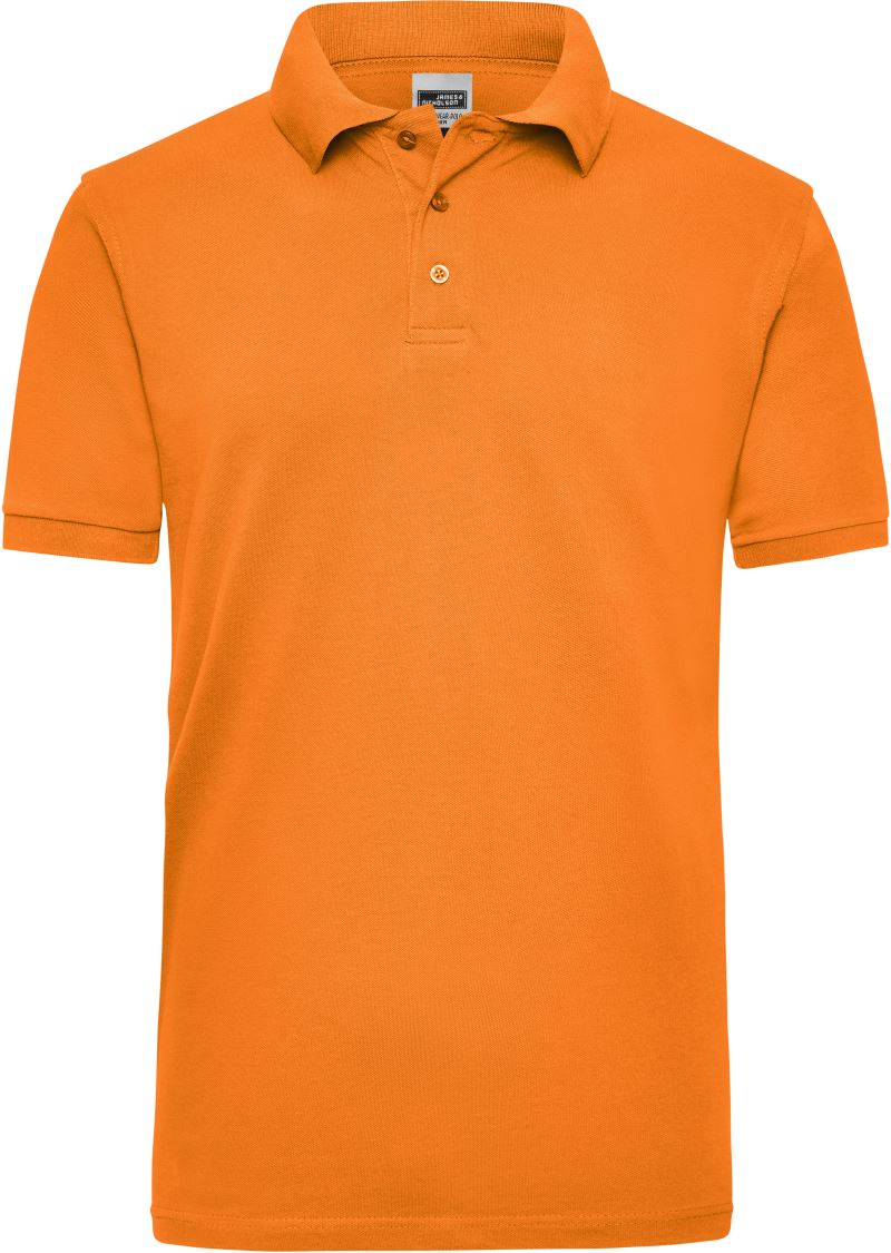 Pánské pracovní piqué polo z těžké bavlny - orange