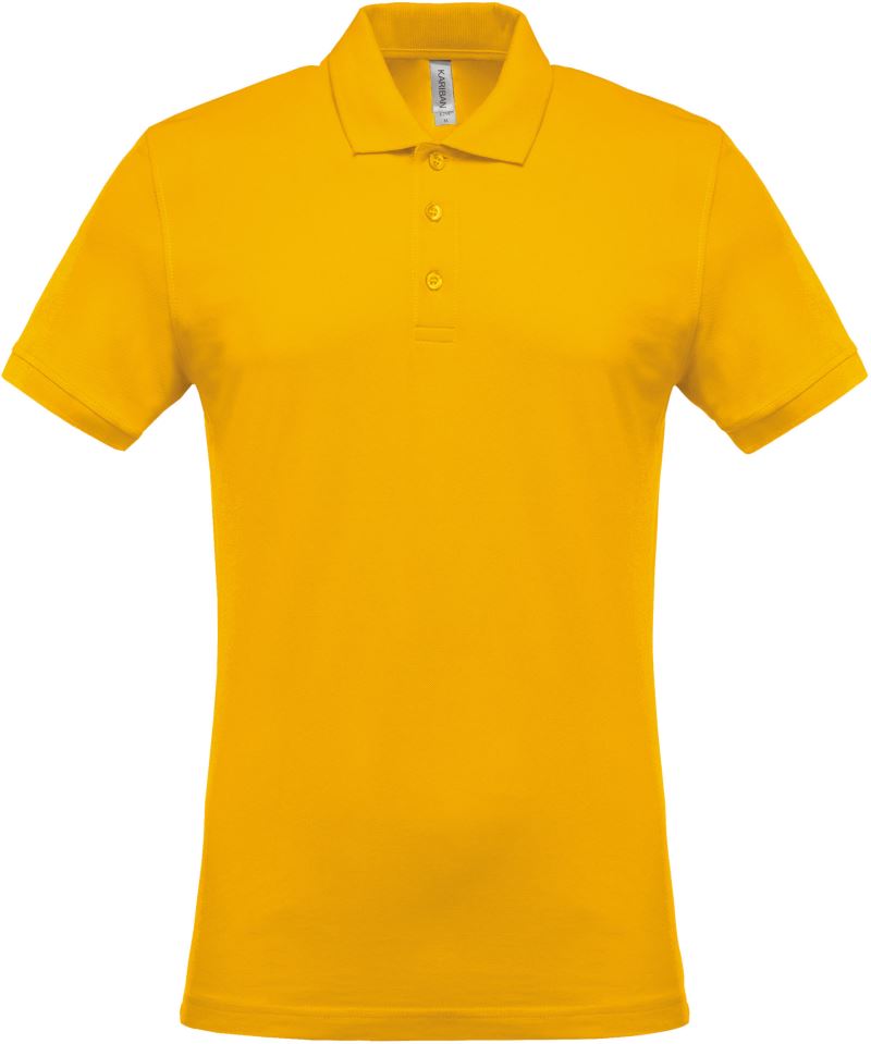 Levně Pánské piqué polo - yellow