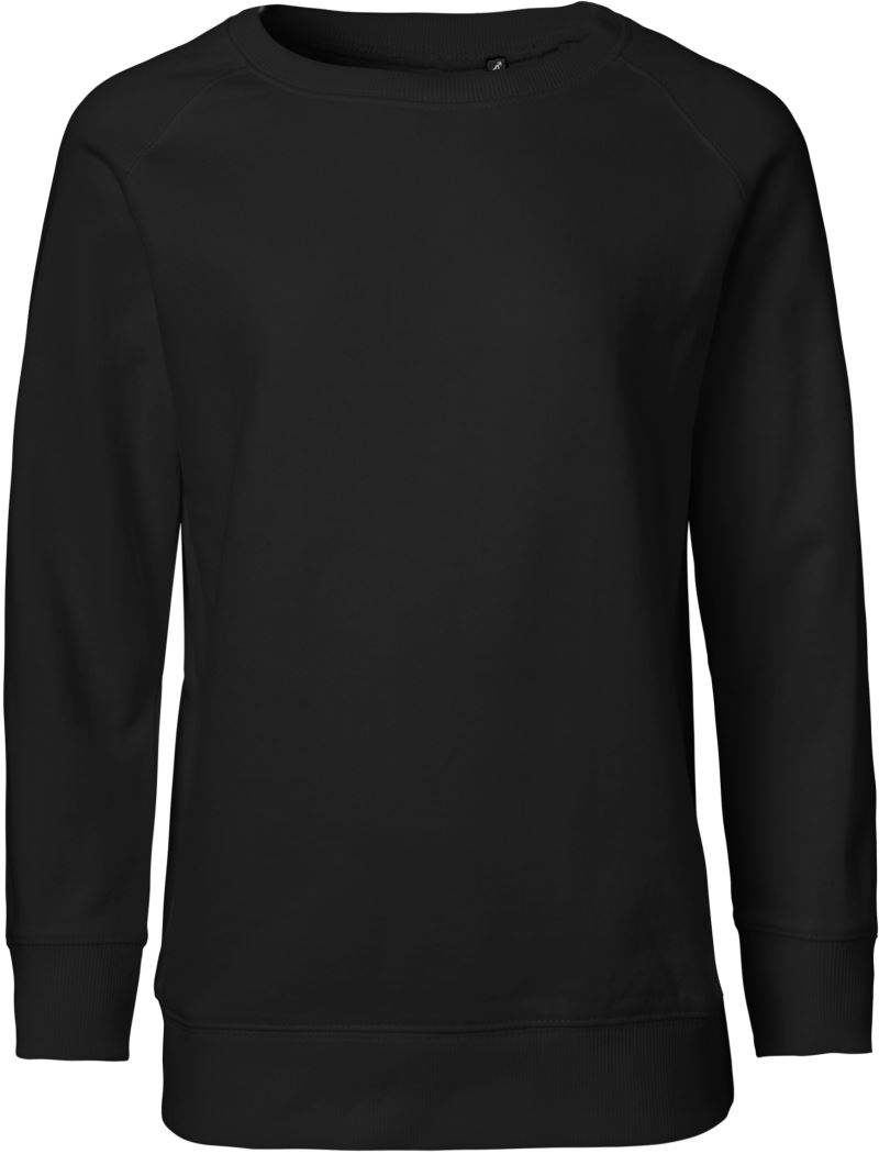 Levně Dětská raglánová mikina z bio bavlny - black