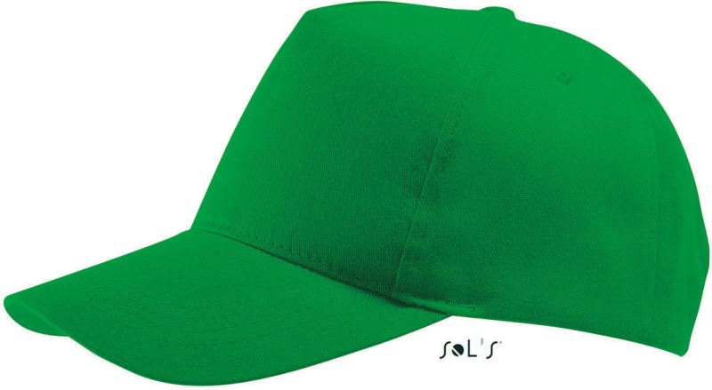 Levně 5 panelová kšiltovka - kelly green