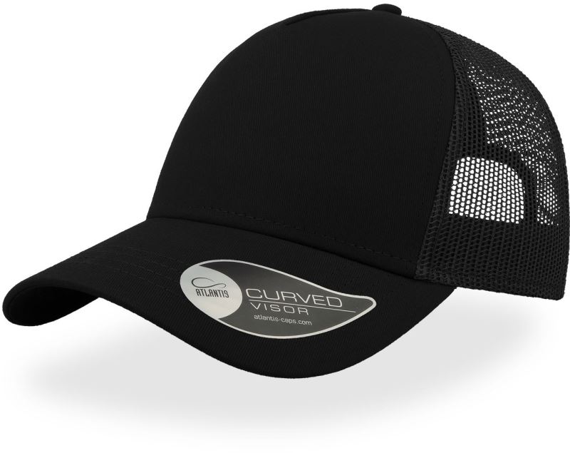 Levně 5 panelová Trucker kšiltovka "Rapper" - black/black