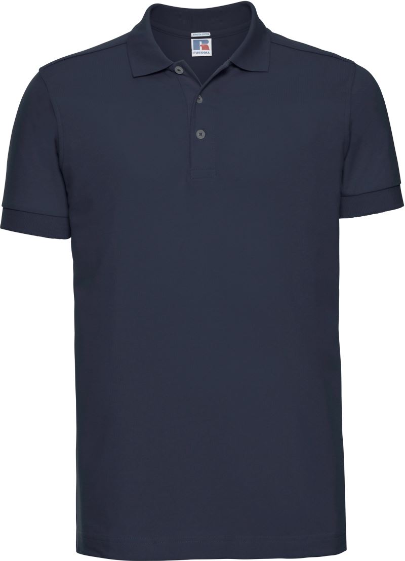Pánské elastické piqué polo - french navy