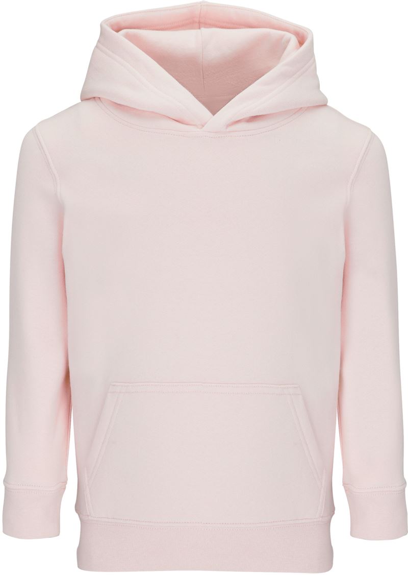 Levně Dětská mikina s kapucí - creamy pink