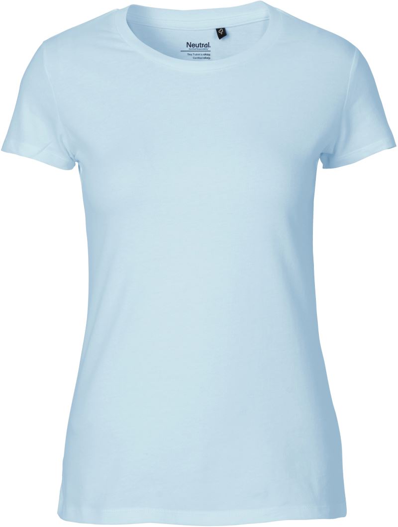 Levně Dámské tričko z bio bavlny - light blue