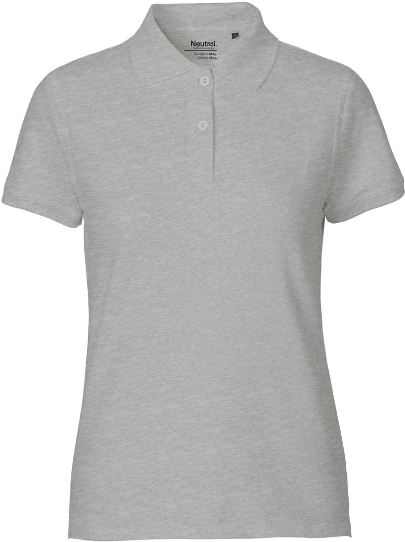 Levně Dámské piqué polo z bio bavlny - sport grey