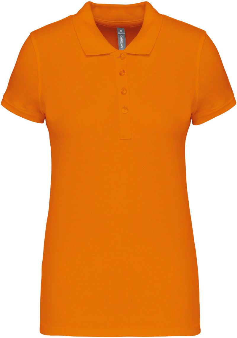 Dámské piqué polo - orange