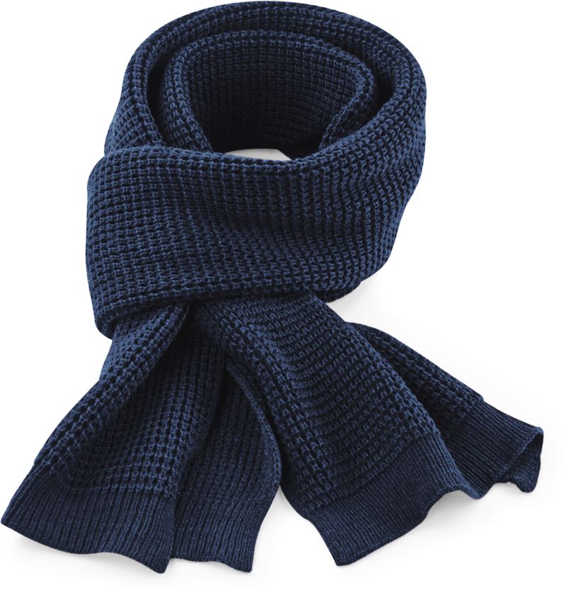 Levně Šála s vaflovým úpletem - french navy