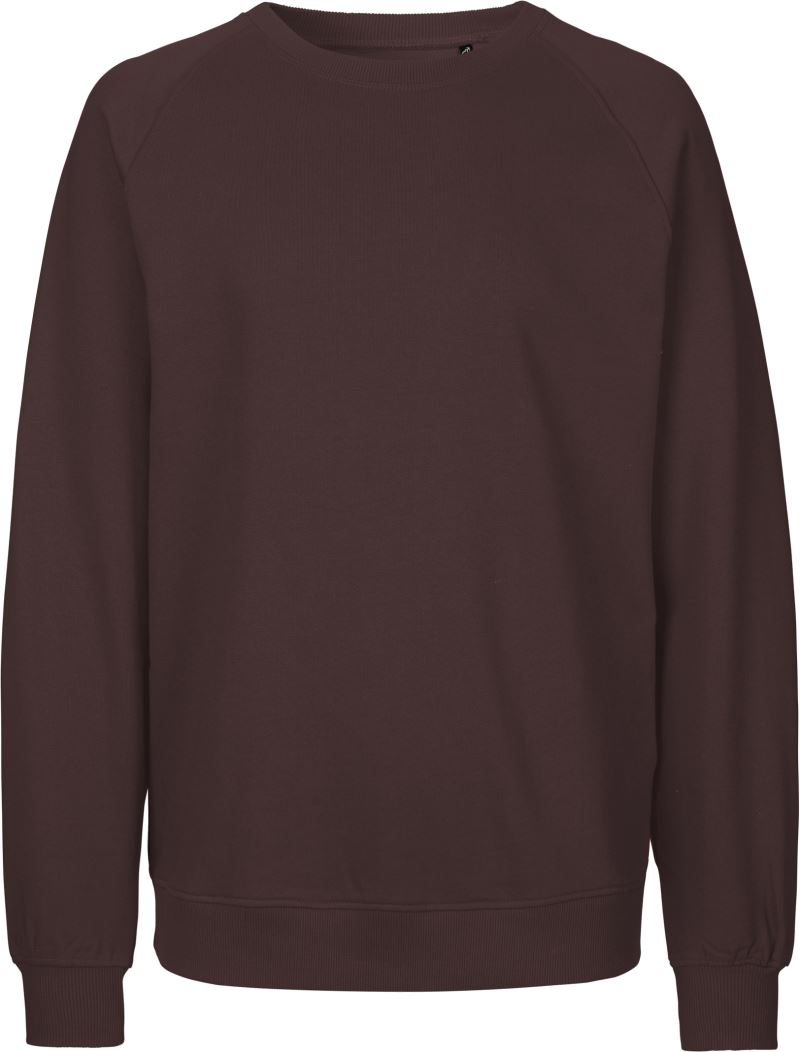 Levně Unisex raglánová mikina z bio bavlny - brown